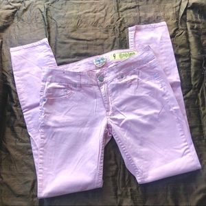 Indigo Rein Pink Skinny Pants for Missy Size 9